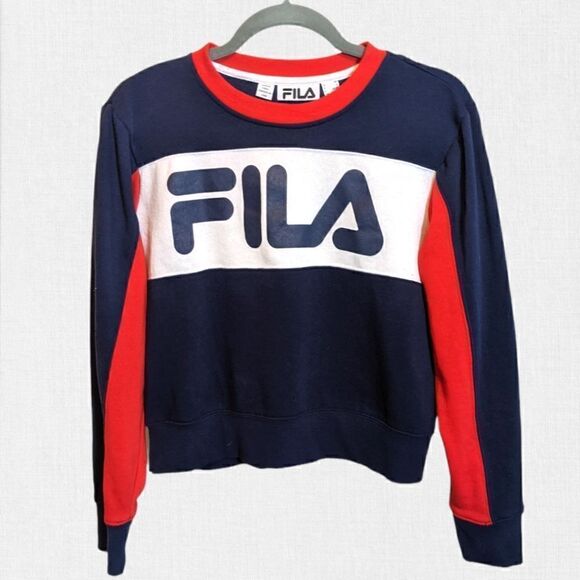 Fila Crop Top Sweatshirt - Picture 1 of 5